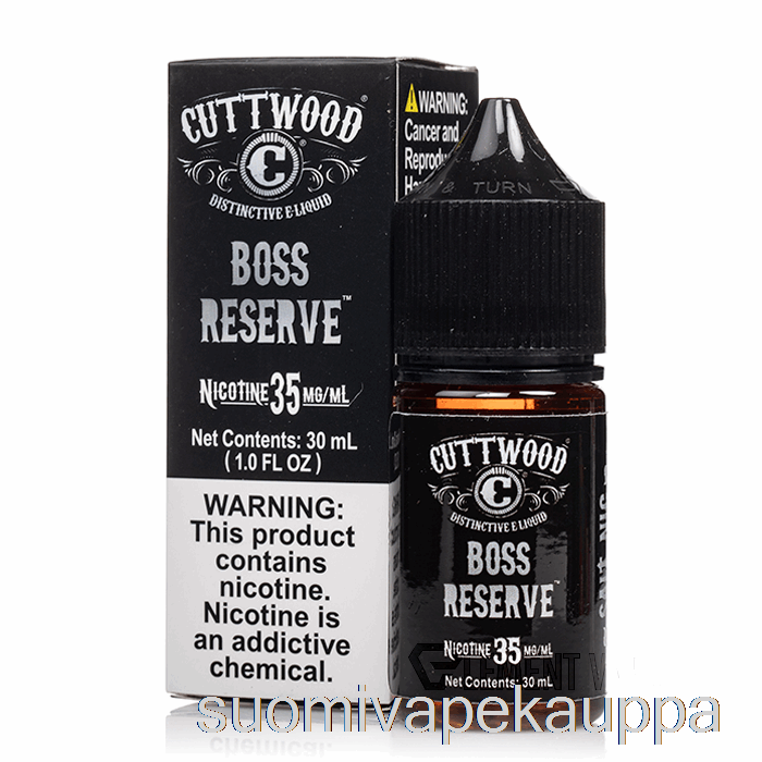 Vape Suomi Boss Reserve - Hakkuupuun Suolat - 30ml 35mg